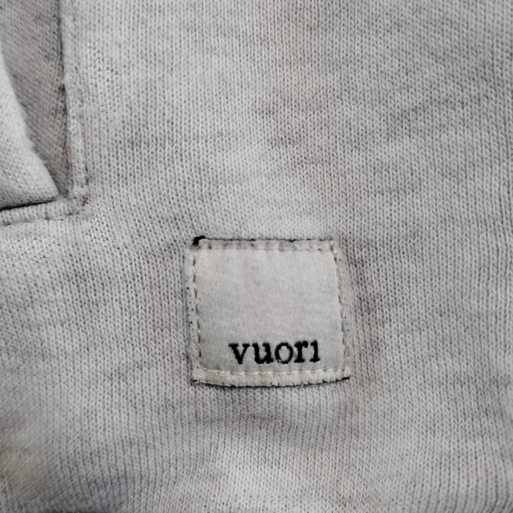 Vuori Womens Restore Hoodie VW251 Full Zip Gray Distressed Athleisure Medium - Picture 2 of 12